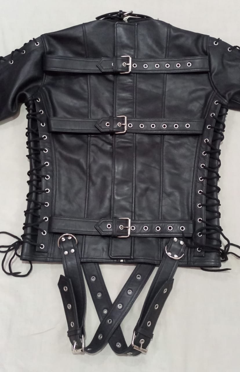 LEATHER BONDAGE JACKET # 6 - Image 5