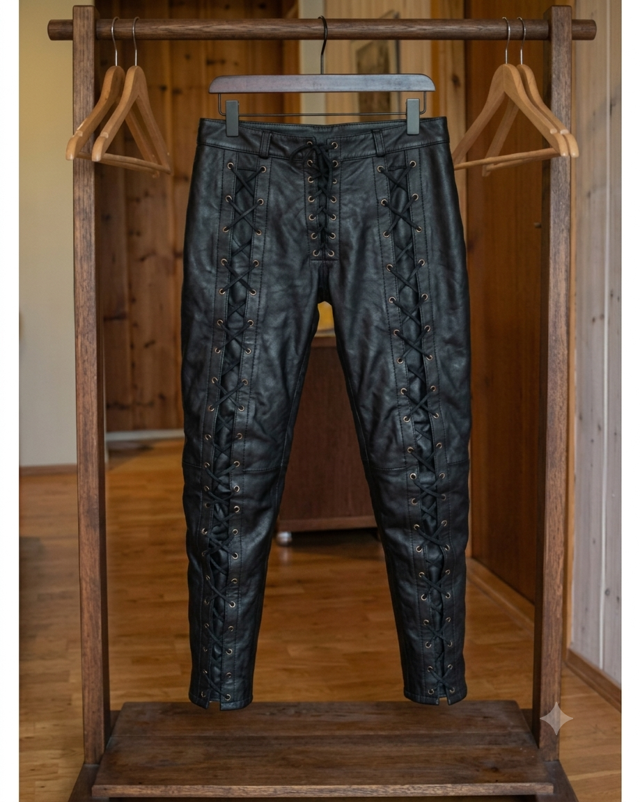 LEATHER LASSES PANT - 11