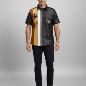 LEATHER BEAR FLAG SHIRT - 9