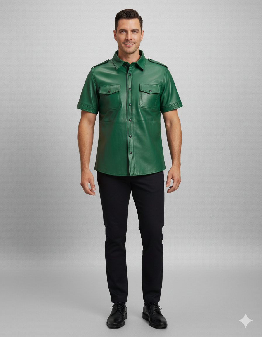 LEATHER POLICE-SHIRT # 13