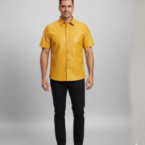 LEATHER PLAIN-SHIRT -14