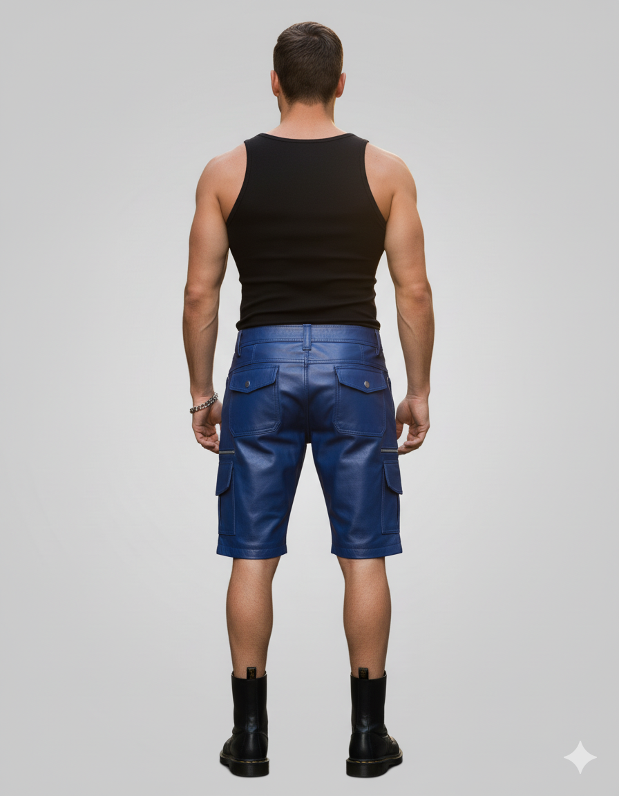 LEATHER CARGO SHORT - 18 - Image 2