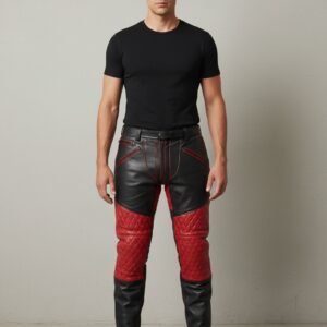 LEATHER QUILTED PANT - 1