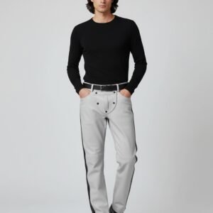 LEATHER QUILTED PANT - 3