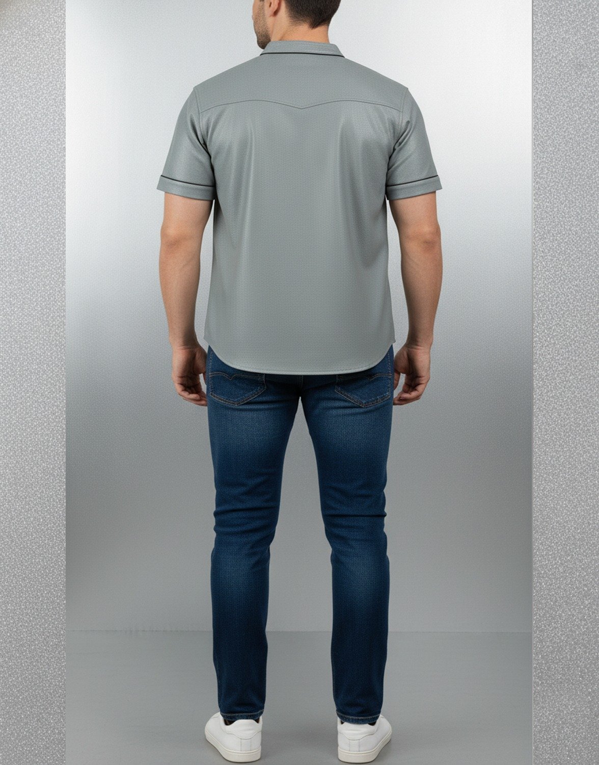 LEATHER BASE BALL SHIRT # 02 - Image 2
