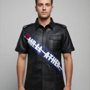 LEATHER HEART FLAG SHIRT - 10