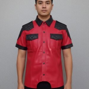 LEATHER POLICE-SHIRT # 03