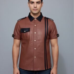 LEATHER POLICE-SHIRT # 04