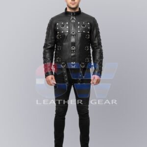 LEATHER BONDAGE JACKET # 6