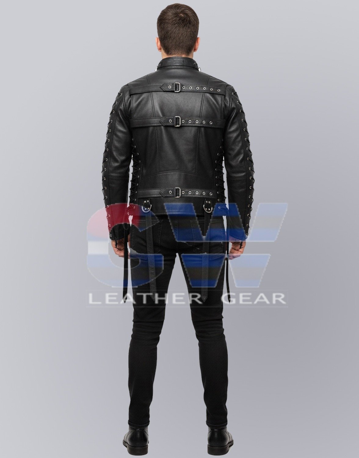 LEATHER BONDAGE JACKET # 6 - Image 2