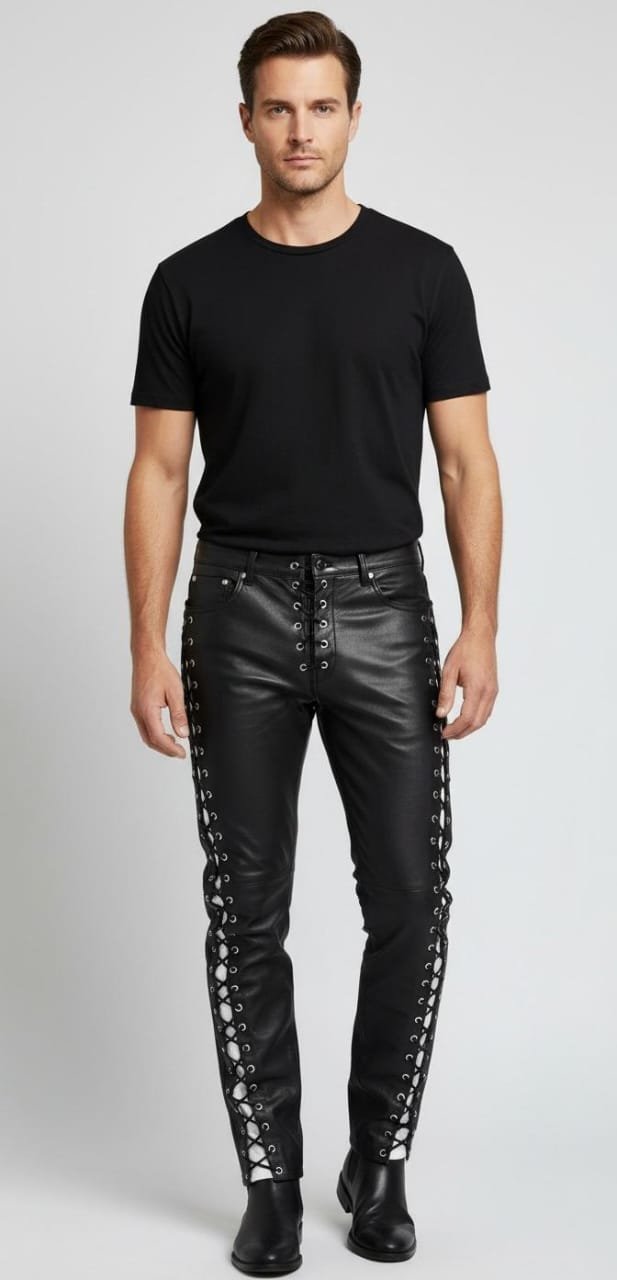LEATHER LASSES PANT - 22
