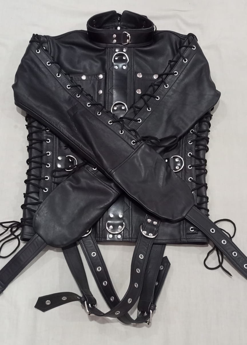 LEATHER BONDAGE JACKET # 6 - Image 4