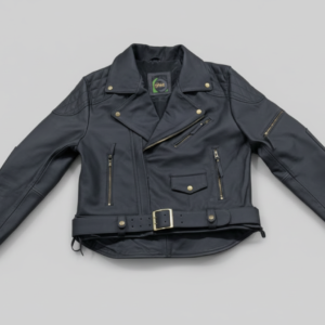 LEATHER MOTORBIKE JACKET - 1