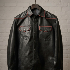LEATHER FULL SLEEVES SHIRT # 19