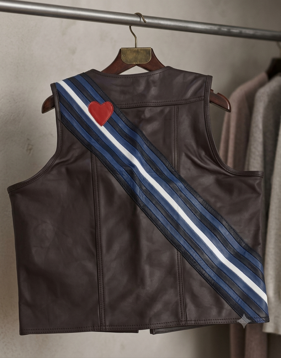 LEATHER BAR VEST- 7