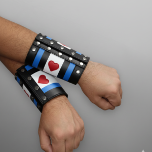 LEATHER FLAGS WRIST-BANDS #9