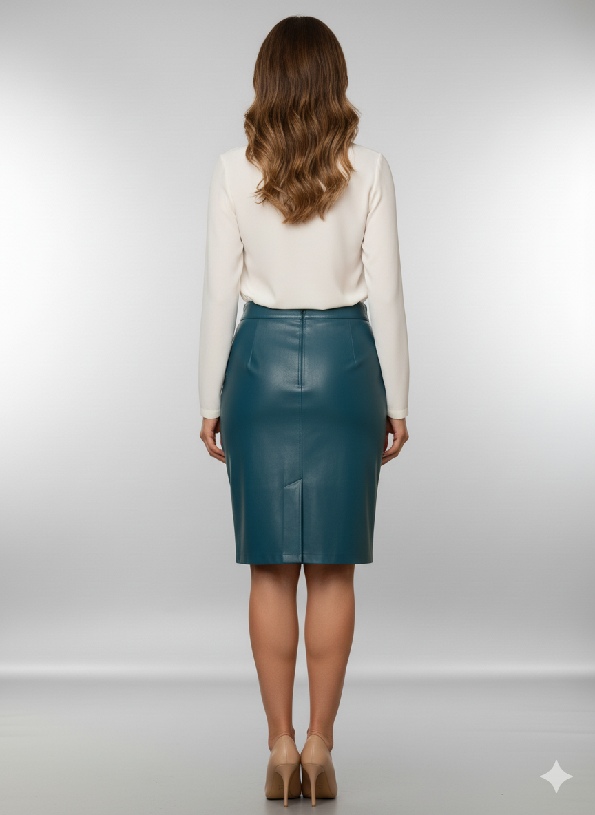 LEATHER SKIRT- 4 - Image 4