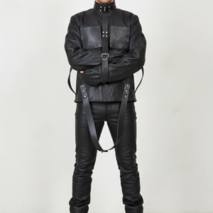 LEATHER BONDAGE JACKET # 8