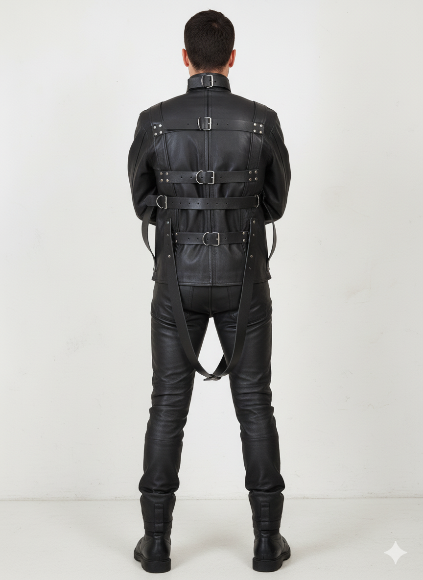 LEATHER BONDAGE JACKET # 8 - Image 2