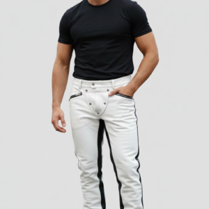 LEATHER QUILTED PANT -26