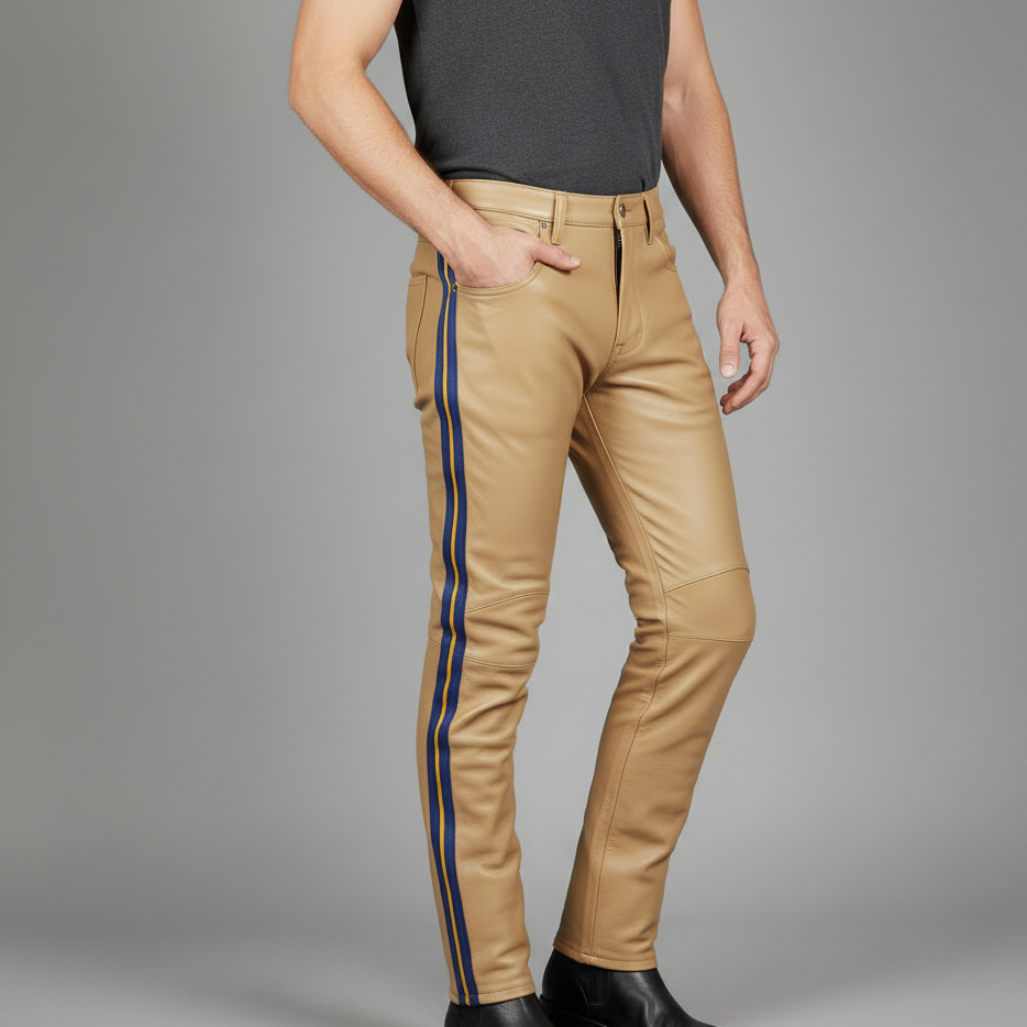 LEATHER CHP PANT - 28