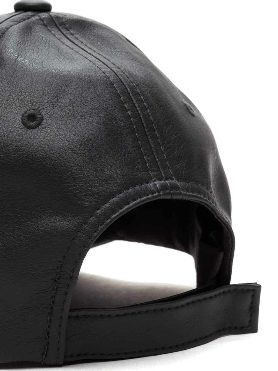 LEATHER BASEBALL CAP - - Image 4