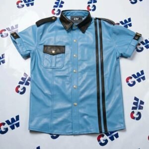 LEATHER POLICE-SHIRT # 04