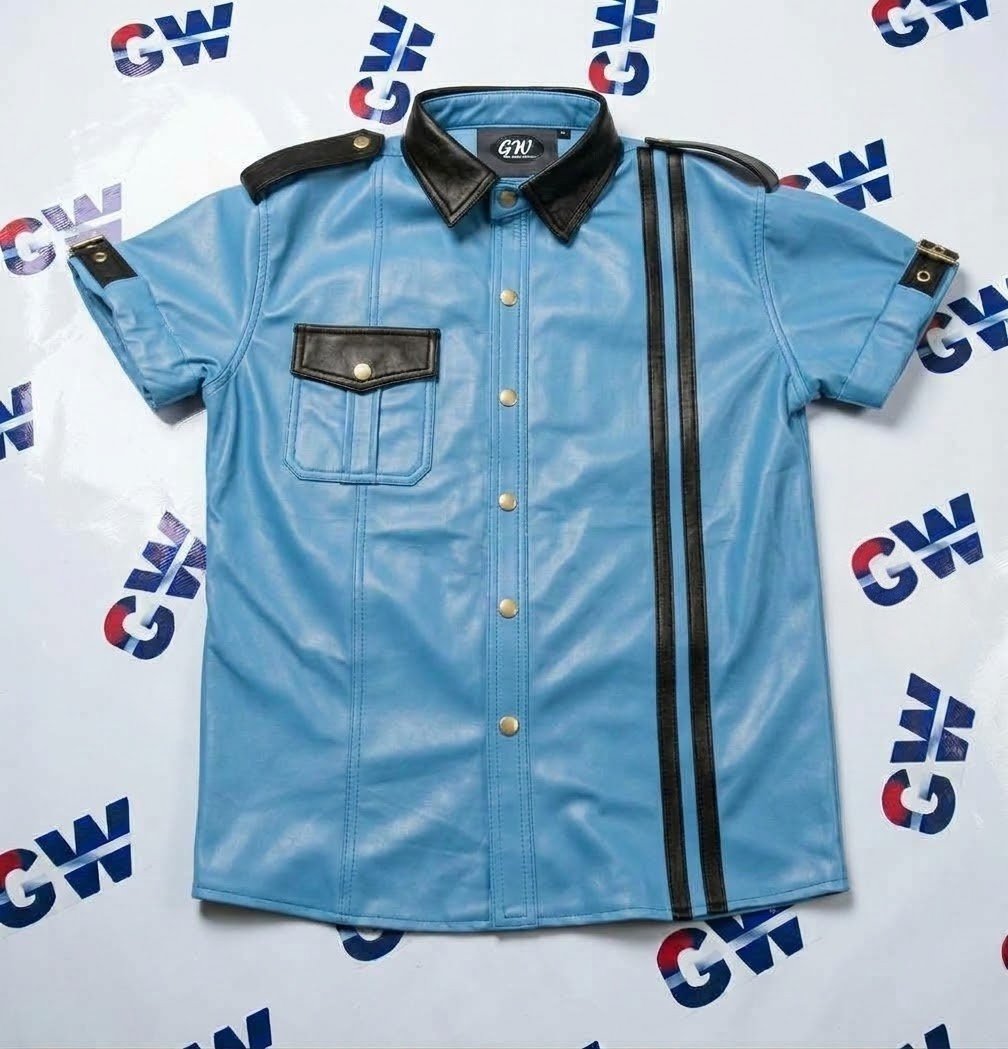LEATHER POLICE-SHIRT # 04