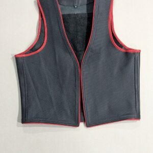 EMBOSSED LEATHER VEST-11