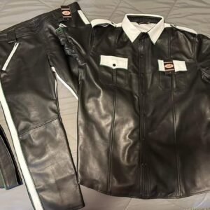LEATHER BLACK & WHITE UNIFORM - 13