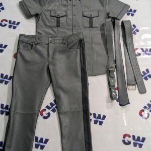 LEATHER BLACK & GREY UNIFORM - 14