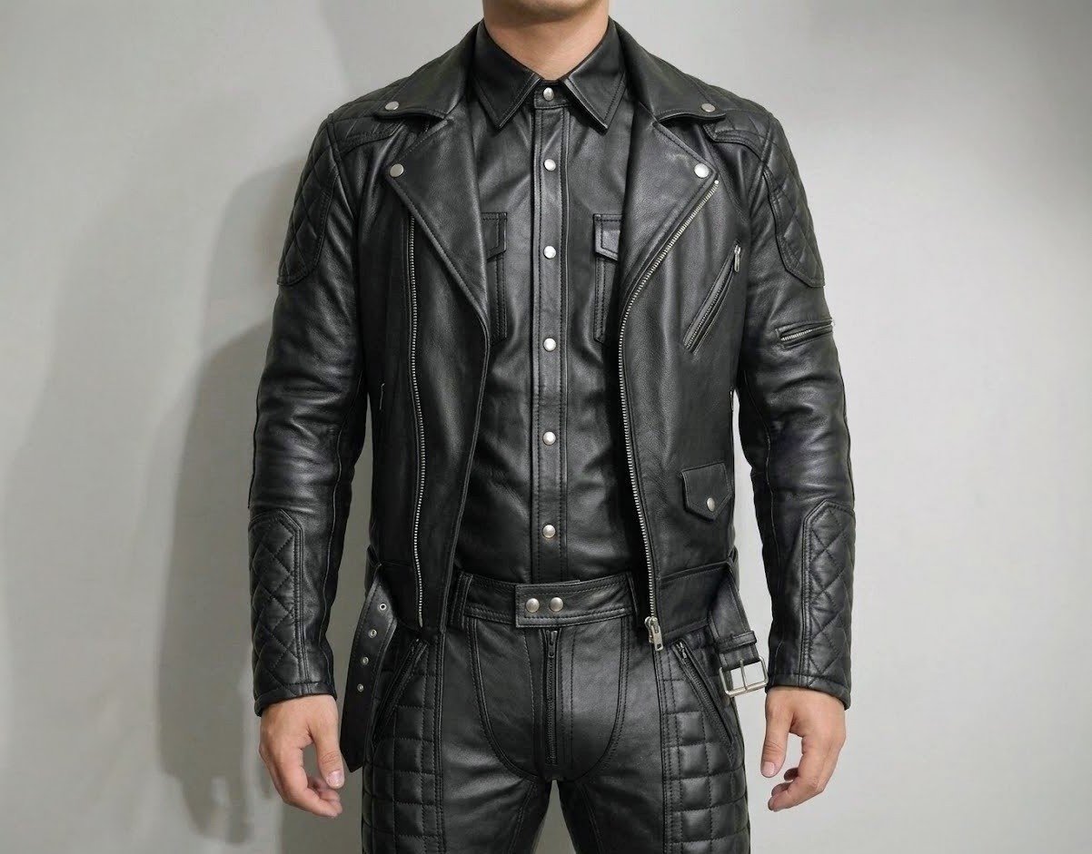 LEATHER BIKER UNIFORM - 16 - Image 2